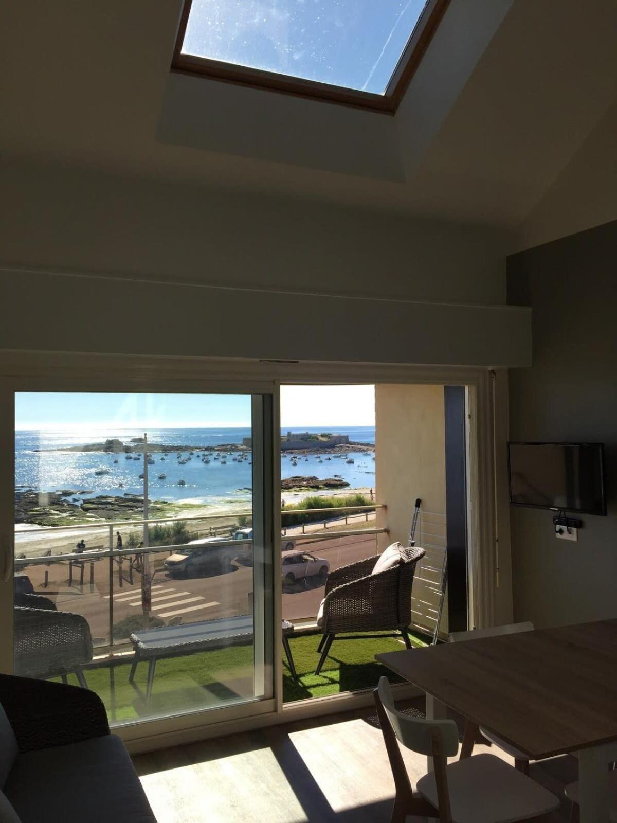 Magnifique Duplex Super Cosy Vue Mer 180 Ploemeur Exterior foto